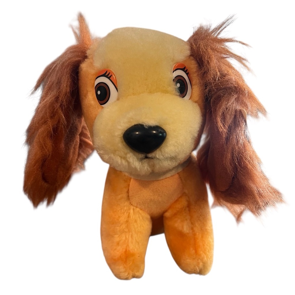 Vtg 1985 Walt Disney Lady and The Tramp  plush Lady stuffed dog